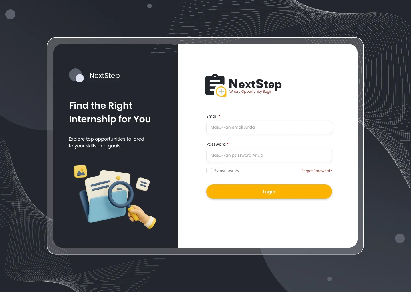 student internship recommendation system preview